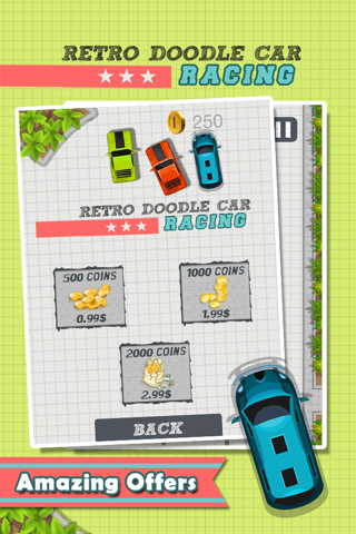 A Doodle Retro Car Race - Nitro Street Racing screenshot 2