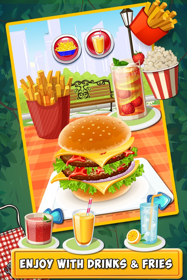 Burger Maker-Free Fast Food Cooking and Restaurant Manager Game for Kids,Boys & Girls screenshot 3