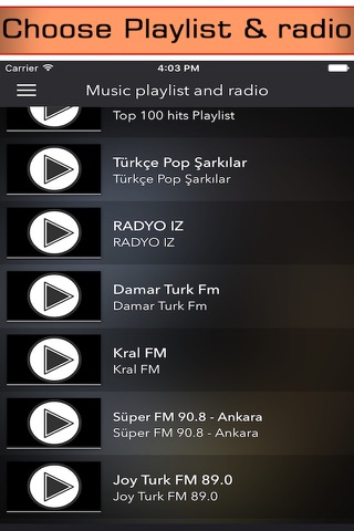 Radio Turkey Pro - Turkish music from live fm radios stations ( Ucretsiz Türkiye Müzik Radyo & türk radyolar ) screenshot 3