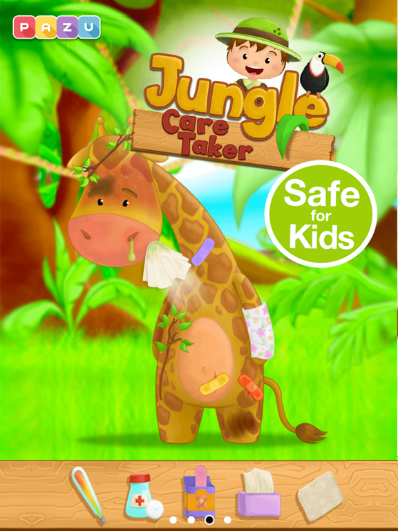 Jungle Care Taker - Kid Doctor for Zoo and Safari Animals Fun Game, by Pazu на iPad