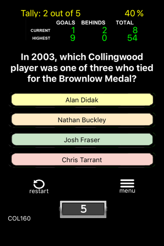 AFL Trivia - Collingwood screenshot 2