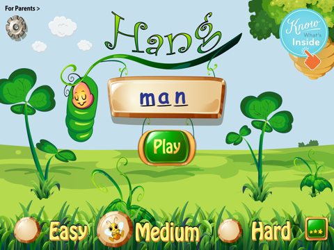 Скриншот из Spelling Bug Hangman Lite- Word Game for kids to learn spelling with phonics