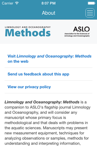 Limnology and Oceanography: Methods screenshot 2
