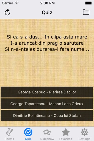 Romanian Poems Lite screenshot 3