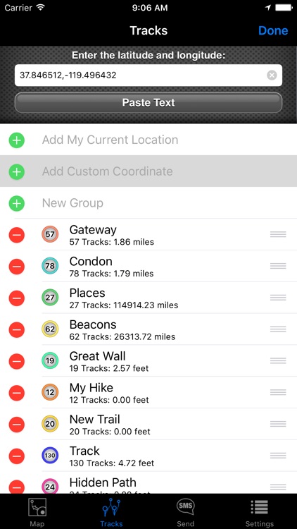 SMS a GPS