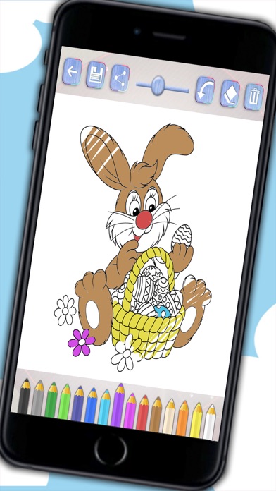 How to cancel & delete Color Easter eggs - Paint bunnies coloring game for kids from iphone & ipad 2