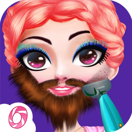 Fashion Girl Shave Beard Salon