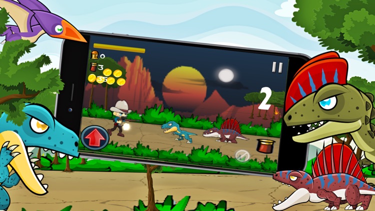 Dinosaur Classic Run fighting And Shooting Games