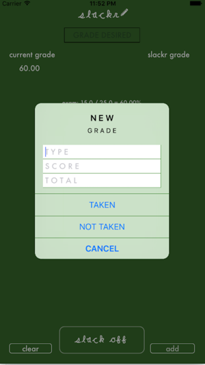 Slackr - Grade Calculator