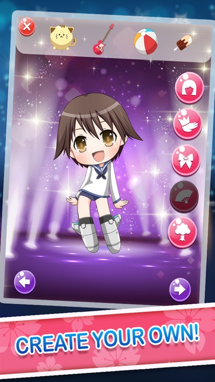 Chibi Nendoroid Dress up : The cocoppa Anime Girls kawaii me Character play love live screenshot-3