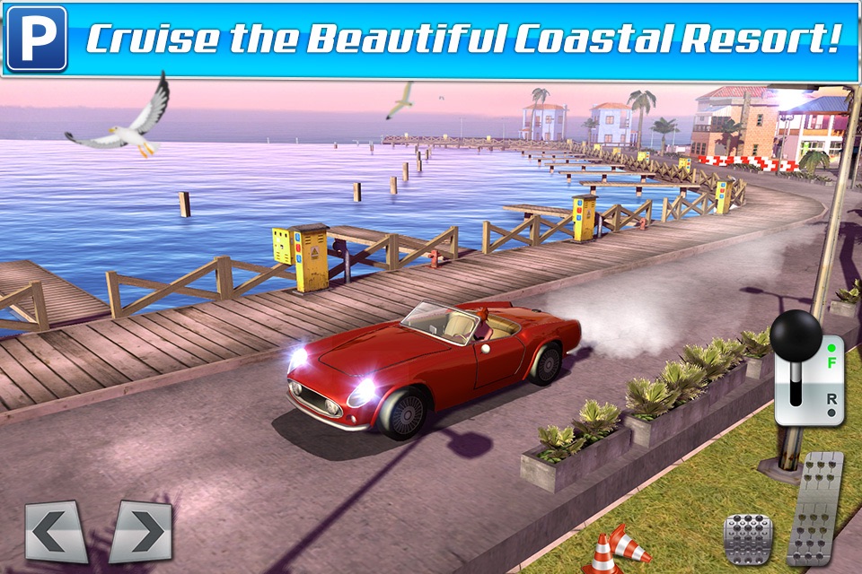 Classic Sports Car Parking Game Real Driving Test Run Racing screenshot 4