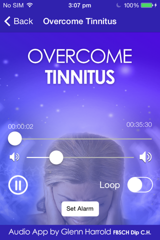 Overcome Tinnitus Self-Hypnosis by Glenn Harrold screenshot 3