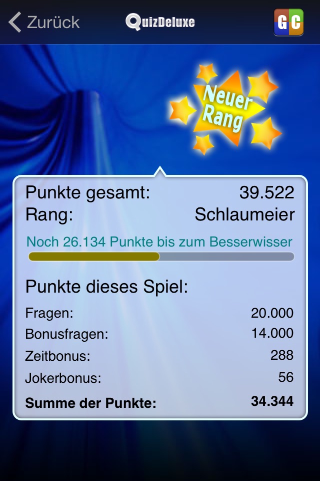 QuizDeluxe - ein deutsch-sprachiges Frage & Antwort-Spiel screenshot 4
