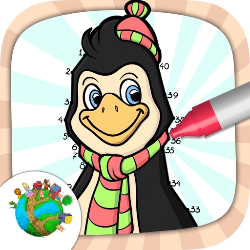 Connect the dots and color the drawings – for kids from age 3 Icon