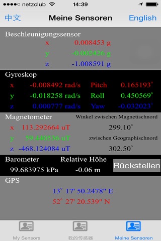 Meine Sensors screenshot 3