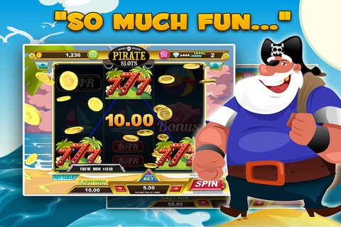 Buried Treasure Pirate Slots - * Treasure Ship of Booty Bay * : Free Casino Games screenshot 2