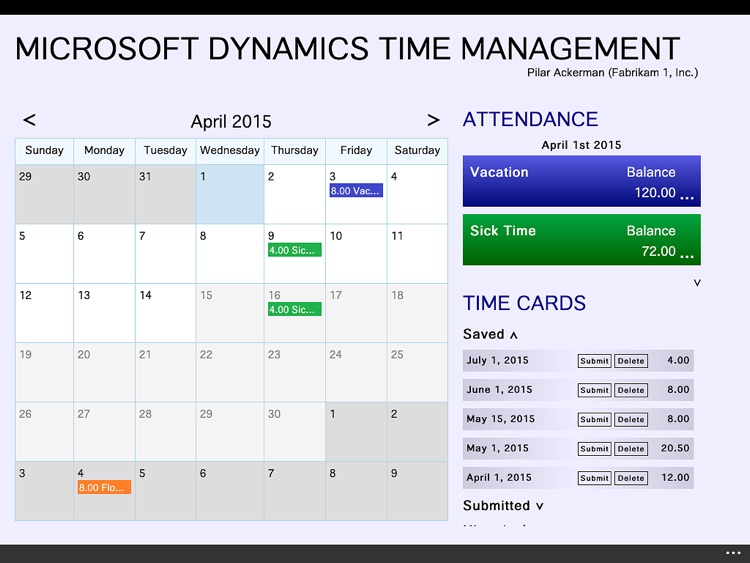 Microsoft Dynamics Time Management