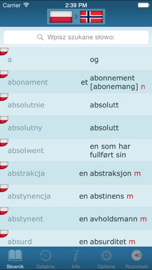 Słownik Polsko-Norweski (Polsk-Norsk Ordbok)(圖1)-速報App