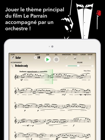 Le Parrain (partition musicale interactive) screenshot 2