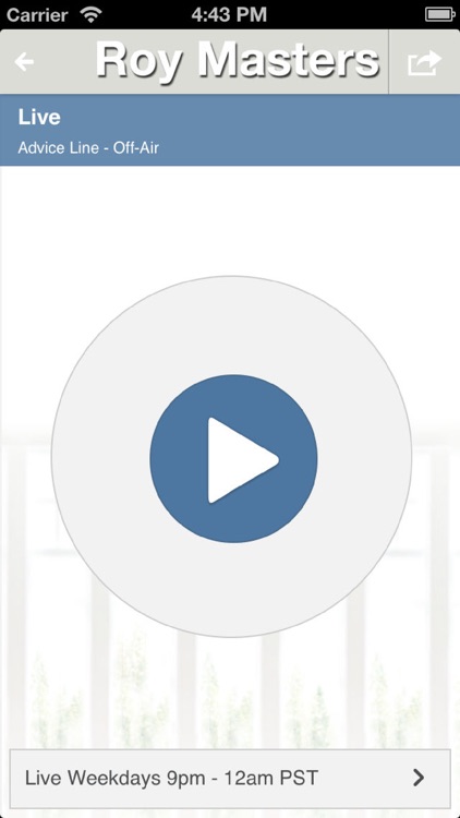 Roy Masters Advice Line App