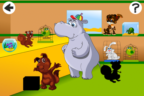 Cute Little Pet-s Store Shadow Game-s Animated Baby & Kids Task-s Tricky Puzzle Toddler`s First App screenshot 3