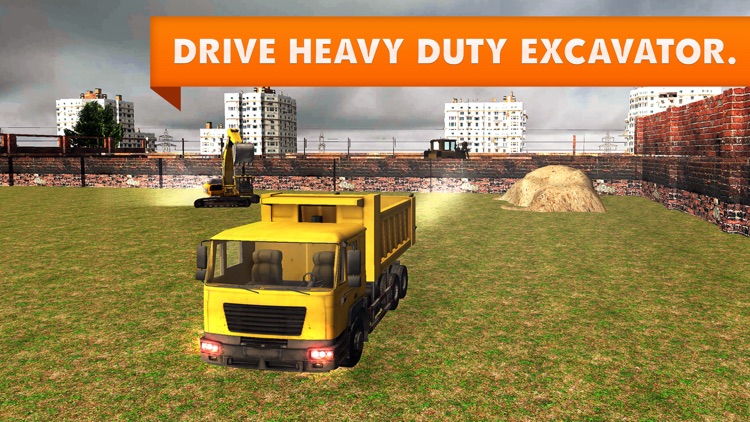 Sand Excavator Truck Simulator – real 3D construction crane game
