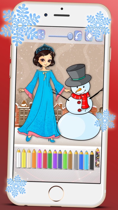 How to cancel & delete Drawings to paint princesses at Christmas seasons. Princesses coloring book from iphone & ipad 2