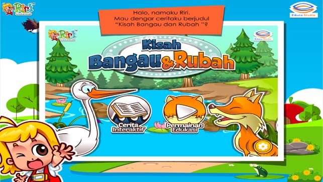 Bangau dan Rubah - Cerita Anak Interaktif(圖1)-速報App