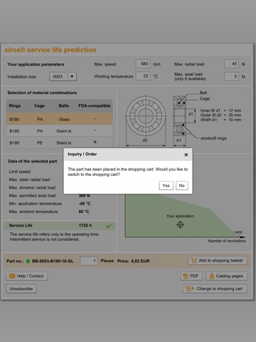 xiros® lifetime calculator screenshot 3