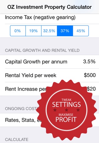 OZIPCAL Investment Property Calculator screenshot 3