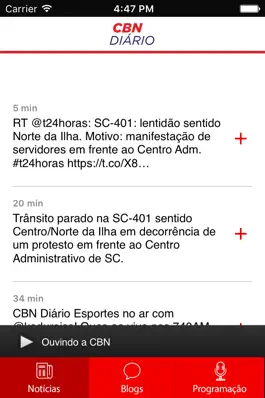 Game screenshot Rádio CBN Diário apk
