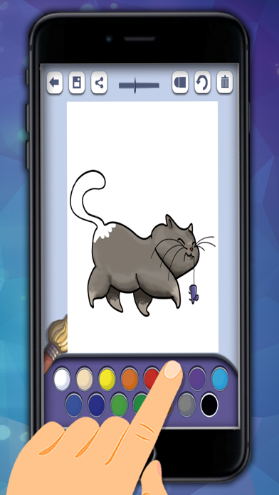 How to cancel & delete Cats coloring book to paint from iphone & ipad 3