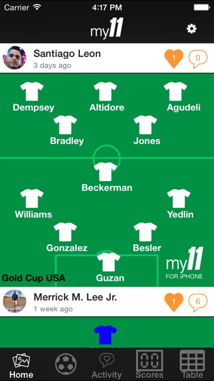 my11 - Soccer/Football Lineup Formations, Scores & Results