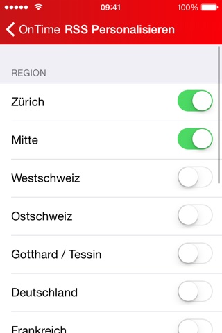 OnTime Switzerland screenshot 3