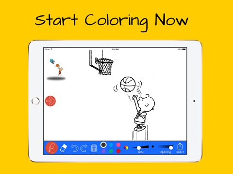 Kids coloring in with Sports screenshot 4