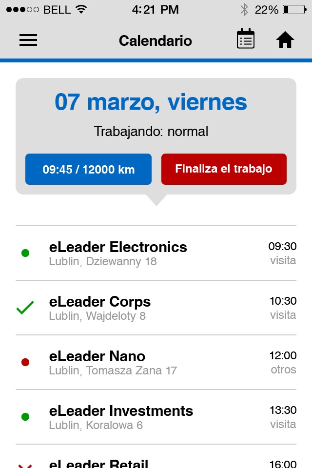 eLeader Mobile Visit screenshot 2