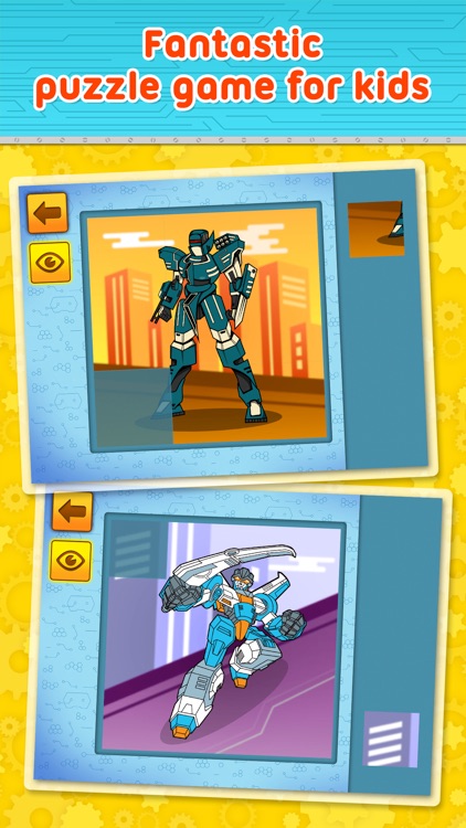 Amazing Heroic Robots - puzzle game for little boys and preschool kids - Free