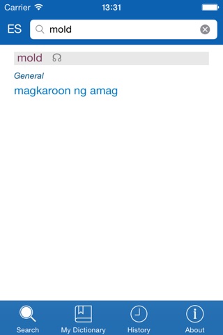 Filipino <> Spanish Dictionary + Vocabulary trainer screenshot 2