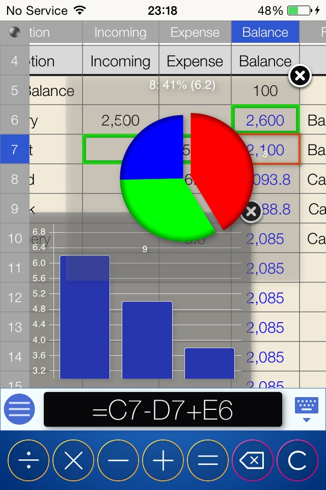 WizCalc screenshot 2