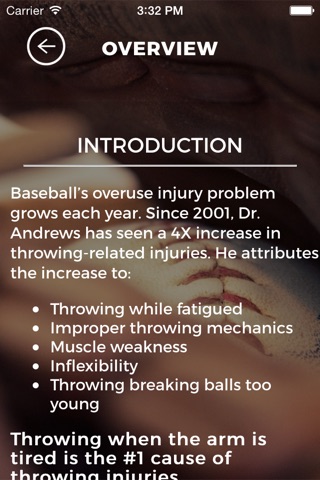 Throw Like a Pro 2.0: A Baseball Injury Prevention App by Dr. Jim Andrews and Dr. Kevin Wilk screenshot 2