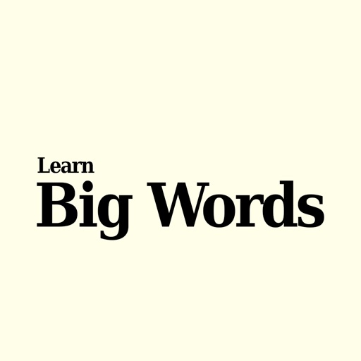 Learn Big Words iOS App