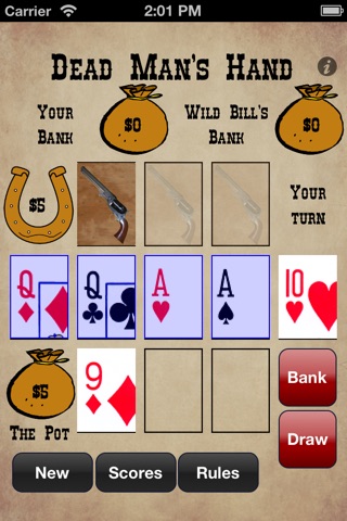 Dead Man's Hand - Wild West Poker Game screenshot 2