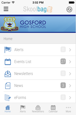Gosford High School - Skoolbag screenshot 2