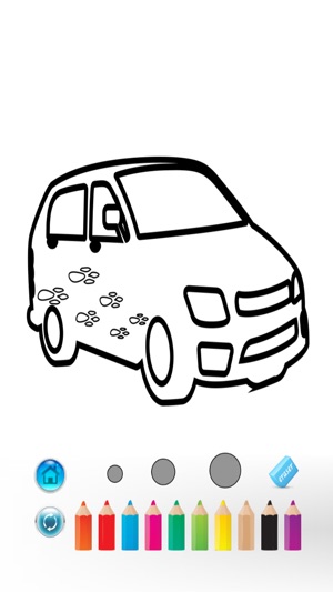 car color book  coloring game for kids  toddlers on the