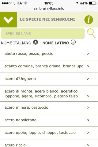 Simbruini Flora screenshot 2