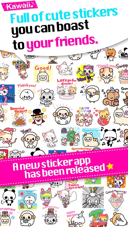 Kawaii Stickers for Messenger