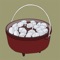 The Dutch Oven Helper is the fastest, simplest, and most user-friendly tool for calculating the number of briquettes needed for a dutch oven meal