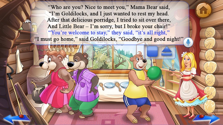 Goldilocks and the Three Bears - All In One Education Center & Interactive Storybook for Kids