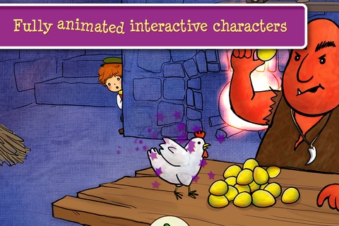 Coloring Storybook - Jack and the Beanstalk screenshot 3