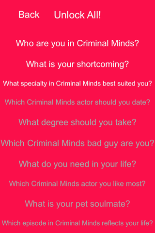 Criminal Minds: a Personality Quiz screenshot 3